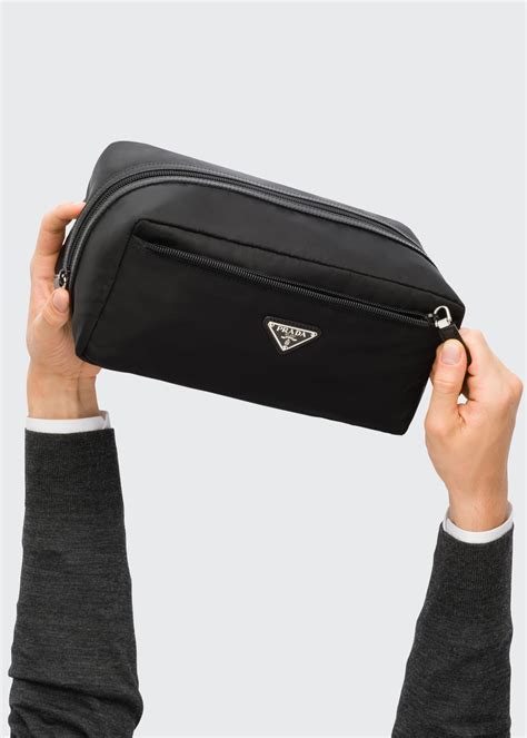 prada mens toiletry bag|prada bag with pouch.